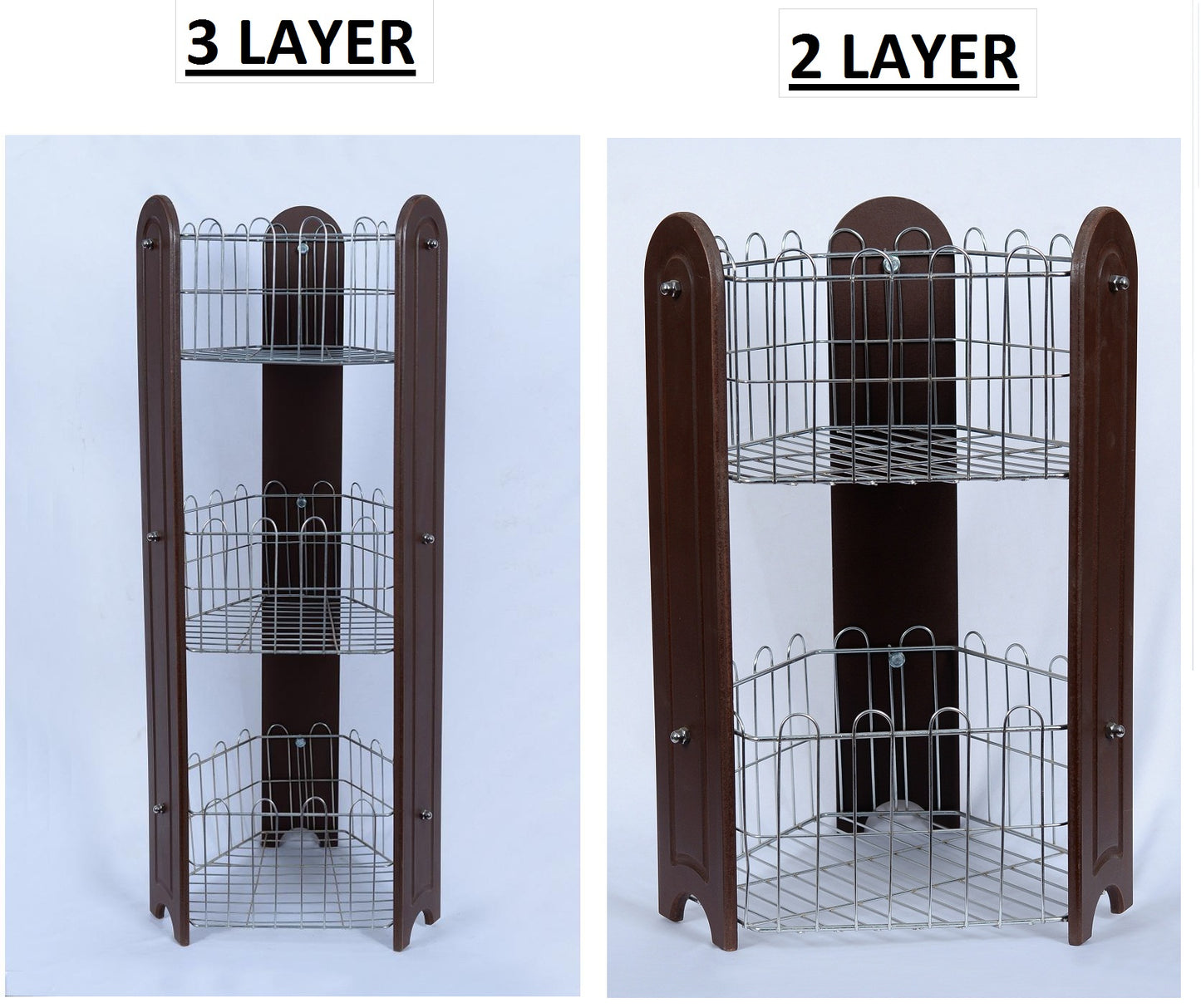 Chrome Plated Vegetable Storage Rack / Sabzi Rack / Kitchen Storage Rack