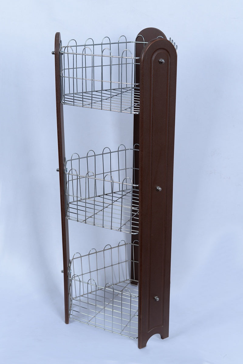 Chrome Plated Vegetable Storage Rack / Sabzi Rack / Kitchen Storage Rack