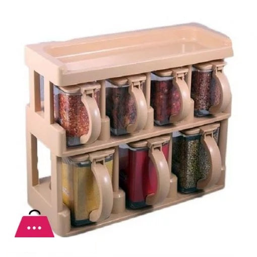 Master Chef Spice Rack Containers – 7 – Jar Set