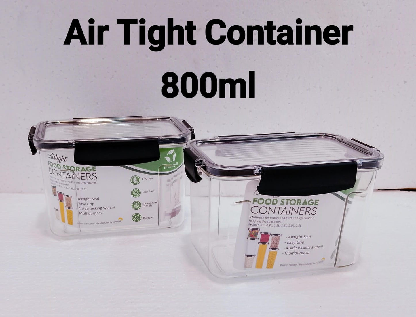 Pack Of 2 Air Tight Container
