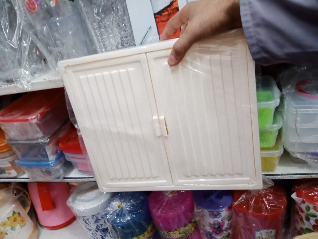 Plastic Washroom Cabinet Two Door