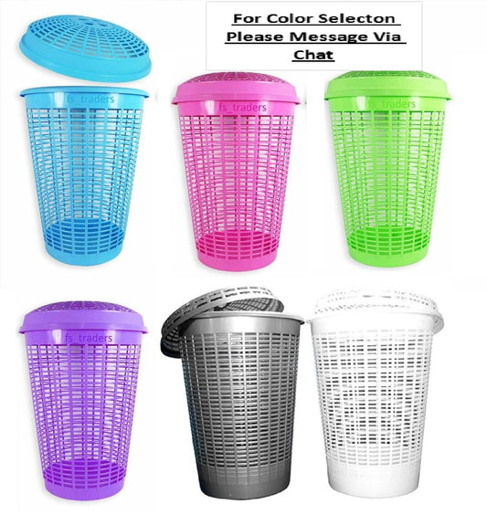 New Pure Plastic Laundry Basket (Length 27 Inch)