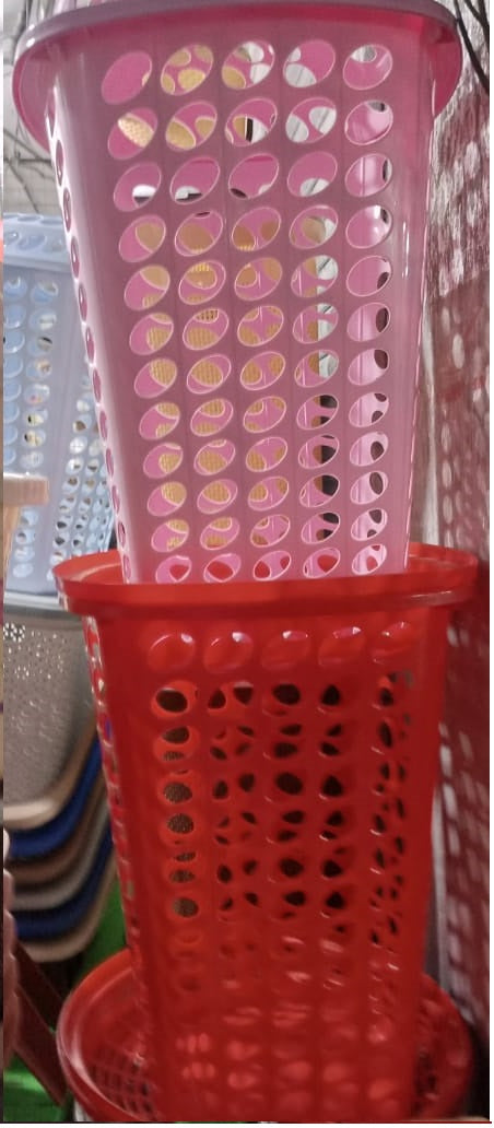 Supreme Laundry Basket Large Size  Multi Colors (Length 27 Inch)
