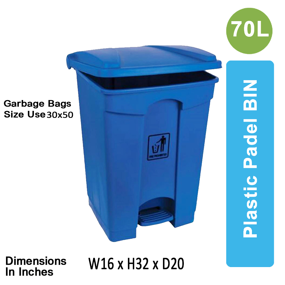 (30-50-70-90)LTR Plastic Peddal Dustbin