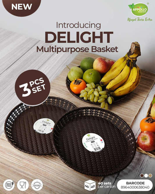 Delight Multipurpose Basket (3pcs Set)