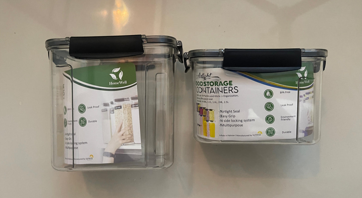 Pack Of 2 Air Tight Container
