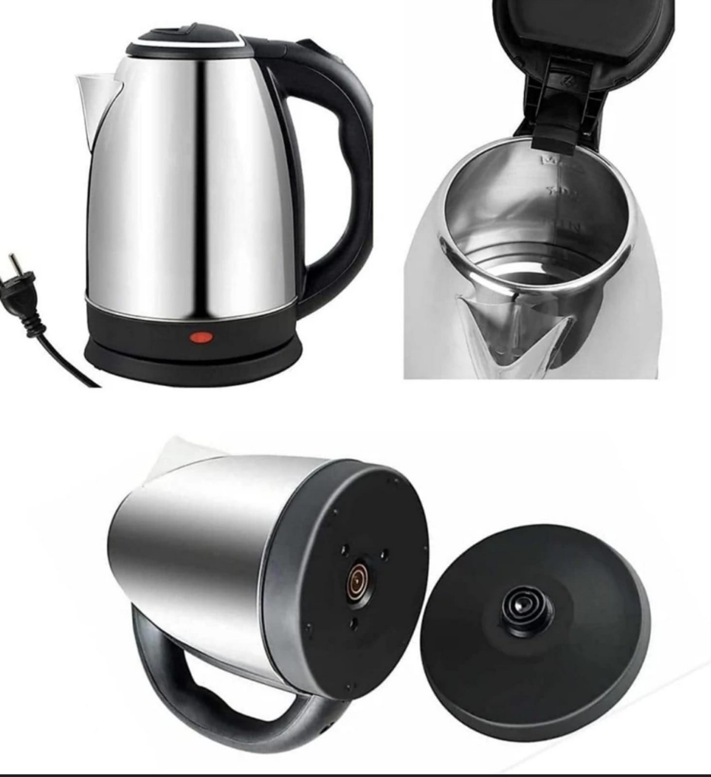 Imported Electric Kettle - 2L, 1500W,